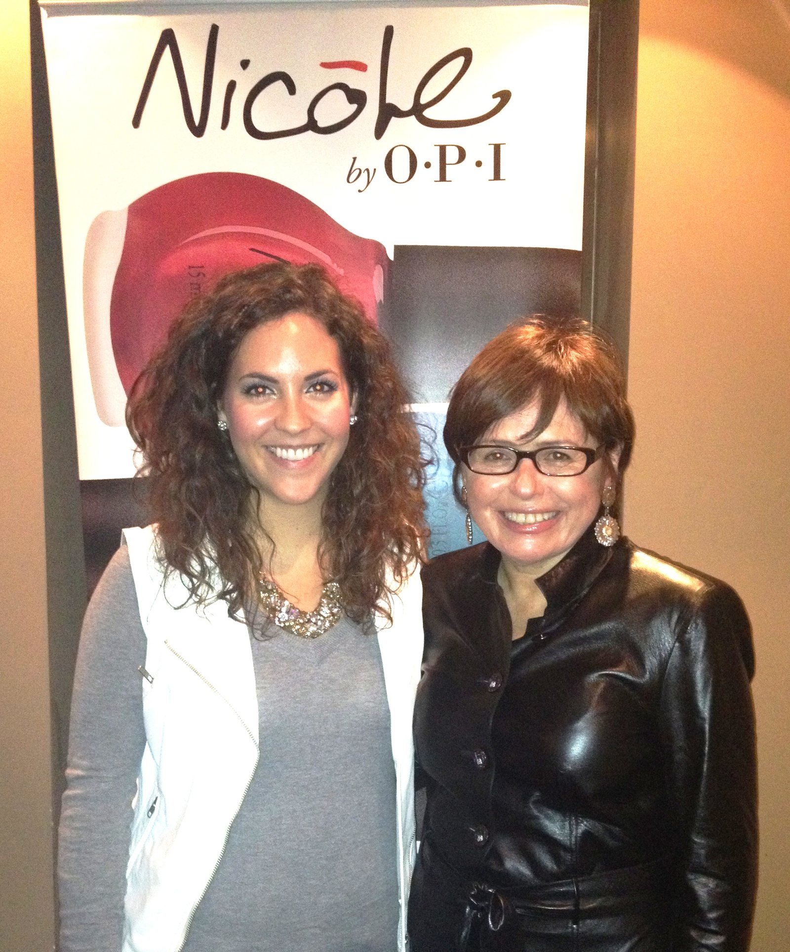 OPI Creative Mastermind Suzi Weiss-Fischmann, Stephanie Piano photographed with Suzi Weiss-Fischmann